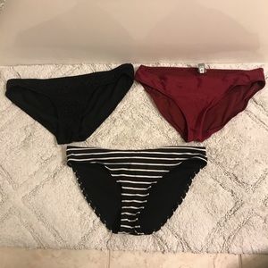 Three Bikini Bottoms